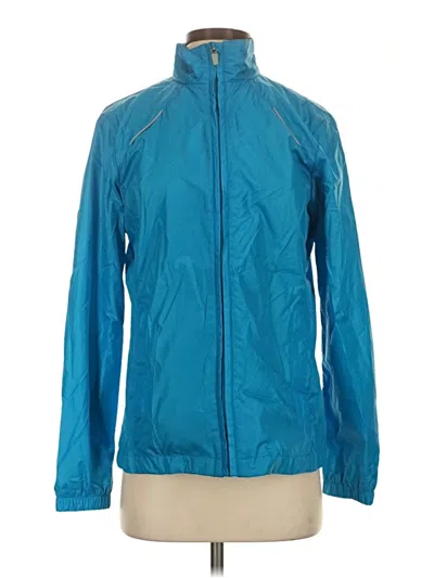 Pre-owned Lands' End Track Jacket In Blue