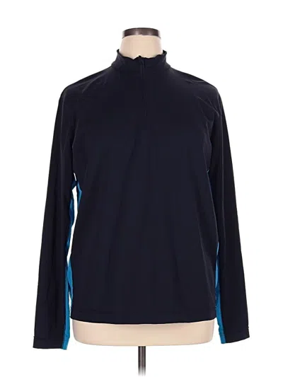 Pre-owned Lands' End Track Jacket In Blue