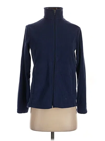 Pre-owned Lands' End Track Jacket In Blue