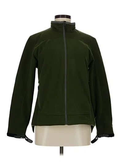 Pre-owned Lands' End Track Jacket In Green