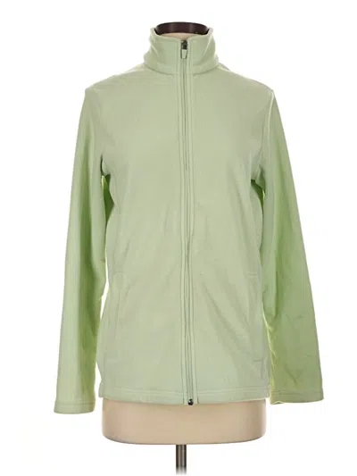 Pre-owned Lands' End Track Jacket In Green