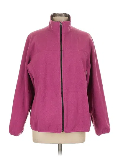 Pre-owned Lands' End Track Jacket In Pink