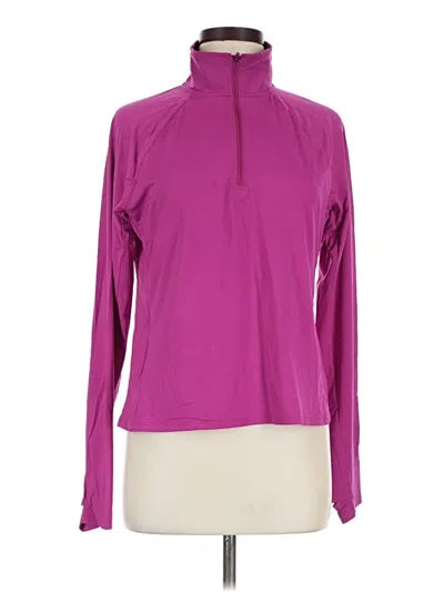Pre-owned Lands' End Track Jacket In Purple