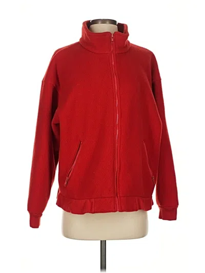 Pre-owned Lands' End Track Jacket In Red