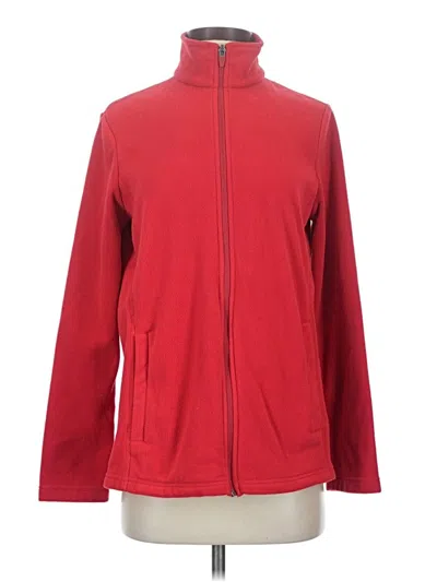 Pre-owned Lands' End Track Jacket In Red