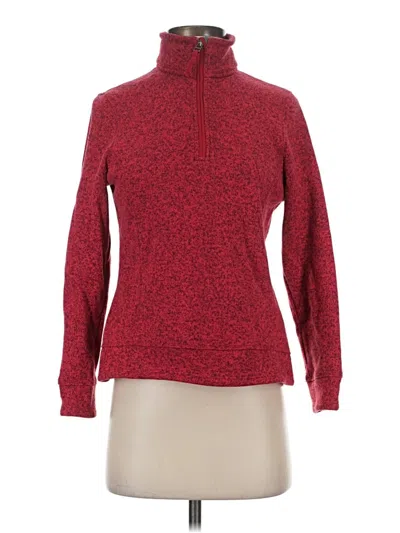 Pre-owned Lands' End Track Jacket In Red