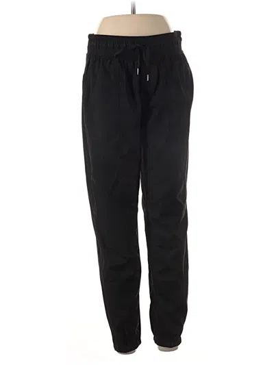 Pre-owned Lands' End Track Pants In Black