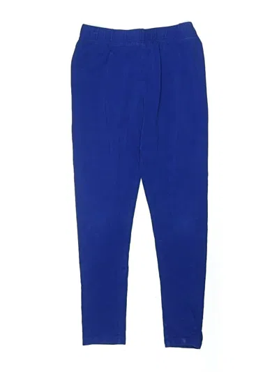 Pre-owned Lands' End Kids'  Track Pants In Blue