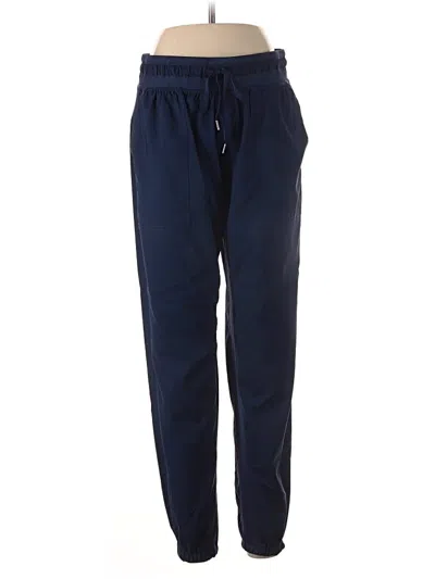 Pre-owned Lands' End Track Pants In Blue