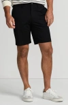 Lands' End Traditional Fit 9" Flex Performance Golf Shorts In Black