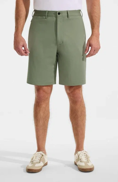 Lands' End Traditional Fit 9" Flex Performance Golf Shorts In Green