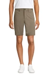 Lands' End Traditional Fit 9" Flex Performance Golf Shorts In Khaki
