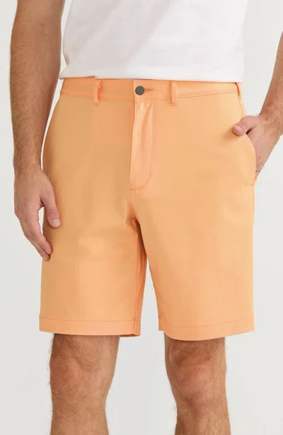 Lands' End Traditional Fit 9" Flex Performance Golf Shorts In Orange Mist