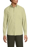 Lands' End Traditional Fit Comfort-first Sail Rigger Oxford Shirt In Green