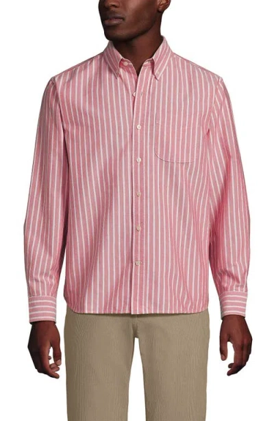 Lands' End Traditional Fit Comfort-first Sail Rigger Oxford Shirt In Multi
