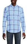Lands' End Traditional Fit Essential Lightweight Poplin Shirt In Blue
