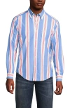 Lands' End Traditional Fit Essential Lightweight Poplin Shirt In Multi