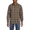 Lands' End Traditional Fit Flagship Flannel Shirt In Green