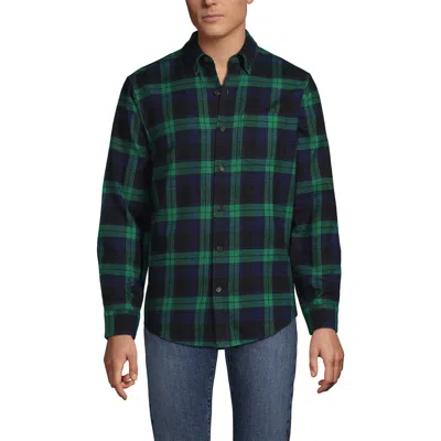 Lands' End Traditional Fit Flagship Flannel Shirt In Multi