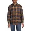 Lands' End Traditional Fit Flagship Flannel Shirt In Multi
