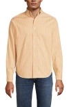 Lands' End Traditional Fit Long Sleeve Travel Kit Shirt In Orange