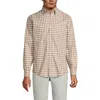 Lands' End Traditional Fit No Iron Twill Shirt In Brown