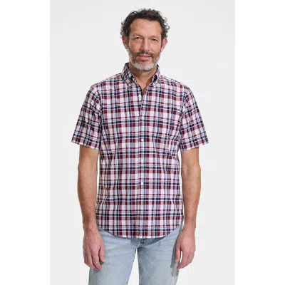 Lands' End Traditional Fit Short Sleeve Madras Shirt In Multi