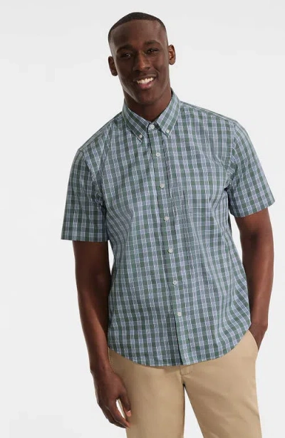 Lands' End Traditional Fit Short Sleeve Travel Kit Shirt In Multi