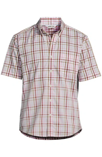 Lands' End Traditional Fit Short Sleeve Travel Kit Shirt In Multi
