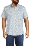 Lands' End Traditional Fit Short Sleeve Travel Kit Shirt In Blue