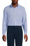 Lands' End Traditional Fit Solid No Iron Supima Pinpoint Buttondown Collar Dress Shirt In Animal Print