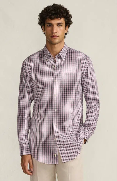 Lands' End Traditional Fit Solid No Iron Supima Pinpoint Buttondown Collar Dress Shirt In Multi