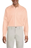 Lands' End Traditional Fit Solid No Iron Supima Pinpoint Buttondown Collar Dress Shirt In Tinted Peach