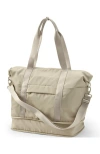 Lands' End Travel Carry On Luggage Tote Bag In Driftwood Tan