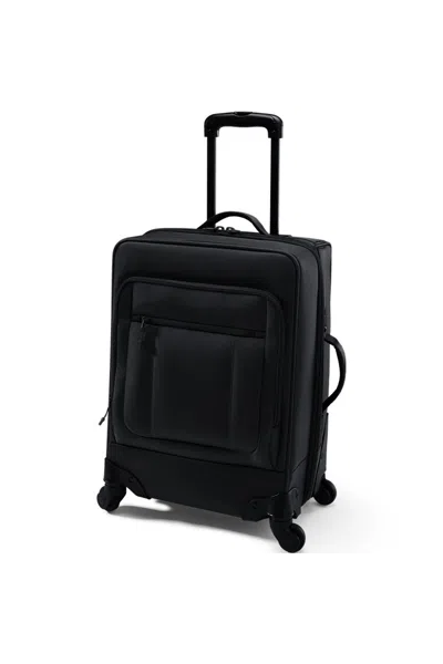 Lands' End Travel Carry On Rolling Luggage Bag In Black