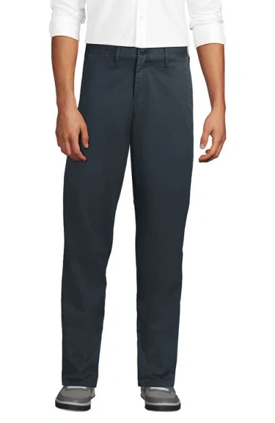 Lands' End Travel Kit Comfort Waist Classic Fit Chino Pant In Blue