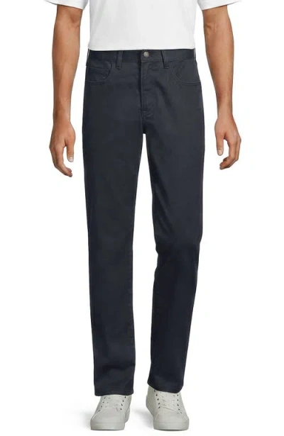 Lands' End Travel Kit Comfort Waist Classic Straight Fit 5 Pocket Pant In Gray