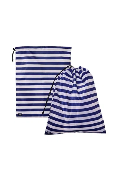 Lands' End Travel Laundry Bags- Set Of 2 In Blue