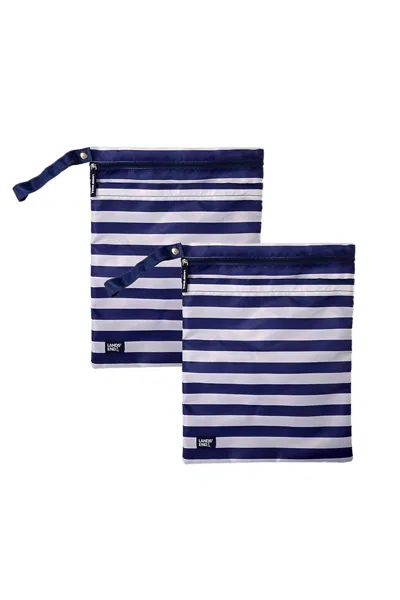 Lands' End Travel Wet Bags- Set Of 2 In Blue