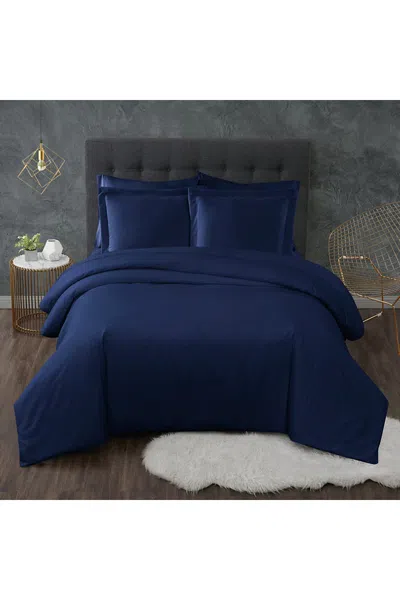 Lands' End Truly Calm Antimicrobial Duvet Cover Set In Blue