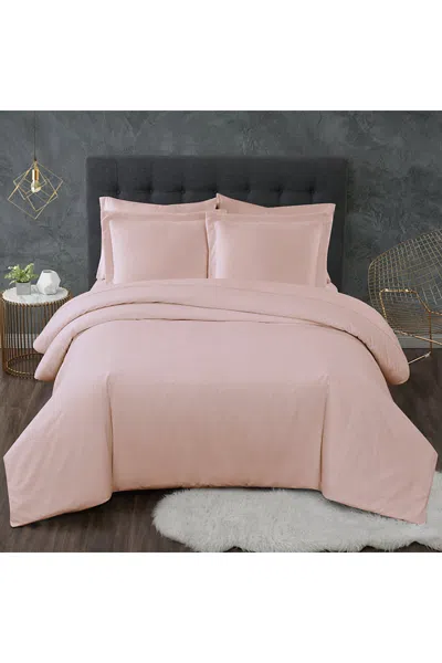 Lands' End Truly Calm Antimicrobial Duvet Cover Set In Pink