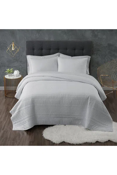 Lands' End Truly Calm Antimicrobial Quilt Bedding Set In Gray
