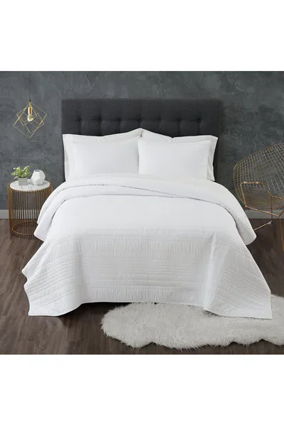 Lands' End Truly Calm Antimicrobial Quilt Bedding Set In White