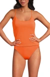 Lands' End Tugless Quickdry Adjustable Strappy Back Tankini Top