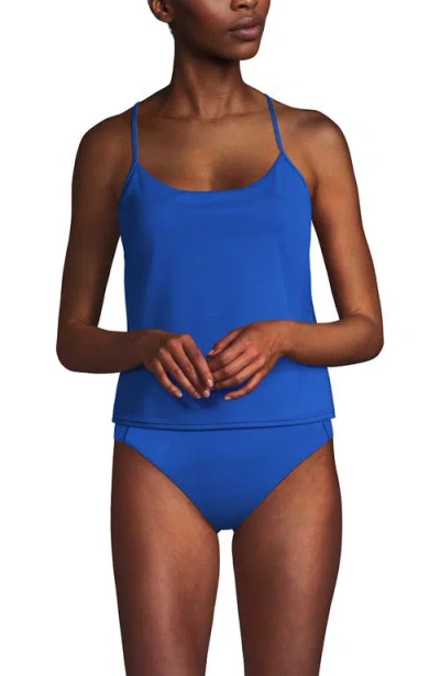 Lands' End Tugless Quickdry Adjustable Strappy Back Tankini Top