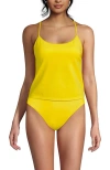 Lands' End Tugless Quickdry Adjustable Strappy Back Tankini Top
