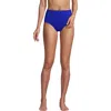 Lands' End Tummy Control High Waisted Bikini Bottoms In Electric Blue