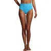 Lands' End Tummy Control High Waisted Bikini Bottoms In Turquoise