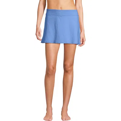 Lands' End Tummy Control Skirt Swim Bottoms In Blue