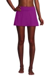 Lands' End Tummy Control Skirt Swim Bottoms In Violet Rose